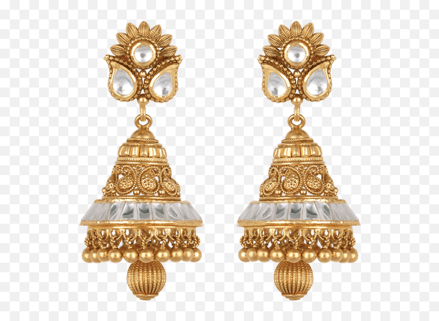 Free Png Earring Images Transparent - Design Long Necklace Waman Hari Pethe,Gold Earring Png