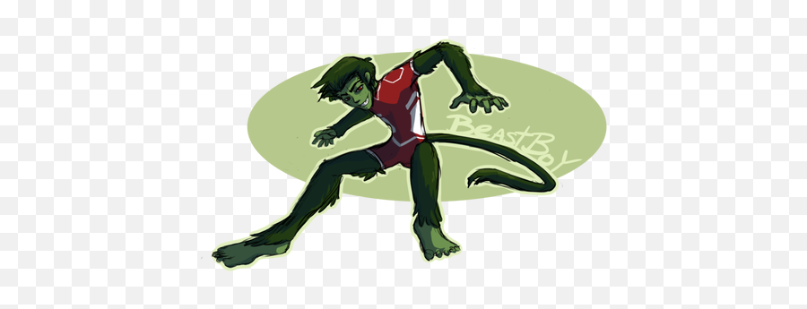 About Beast Boy In Young Justice - Cartoon Png,Beast Boy Png