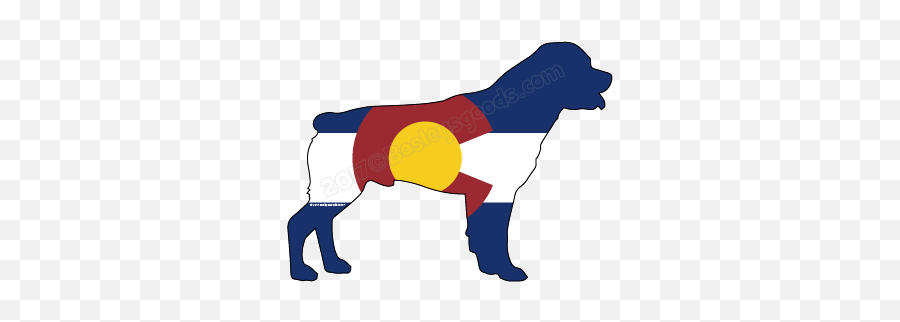I Love My Colorado Rottweiler Sticker U2014 Bosleyu0027s Goods - Dog Catches Something Png,Rottweiler Png