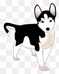 Husky Puppy Clipart - Clipart Husky Png,Husky Transparent