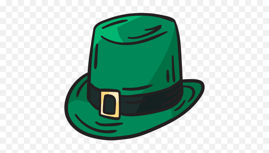 Green Hat Leprechaun Irish Illustration - Transparent Png Gorro De Duende Png,Leprechaun Hat Png