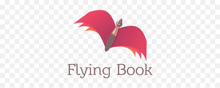 Flying Book Logo Design Gallery Inspiration Logomix - Graphic Design Png,Book Logo Png