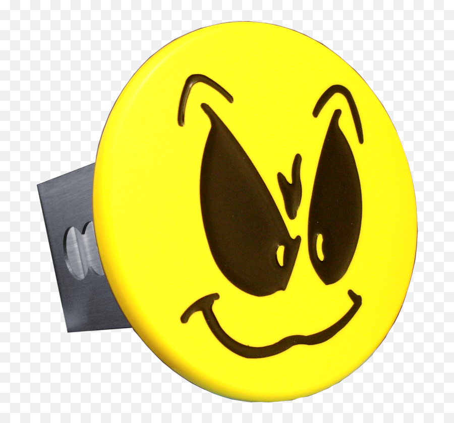 Au - Tomotive Gold Smiley Face With Grimace Yellow Trailer Hitch Plug Walmartcom Circle Png,Grimace Png