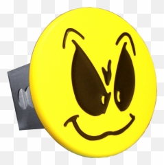 Au - Tomotive Gold Smiley Face With Grimace Yellow Trailer Hitch Plug Walmartcom Circle Png,Grimace Png