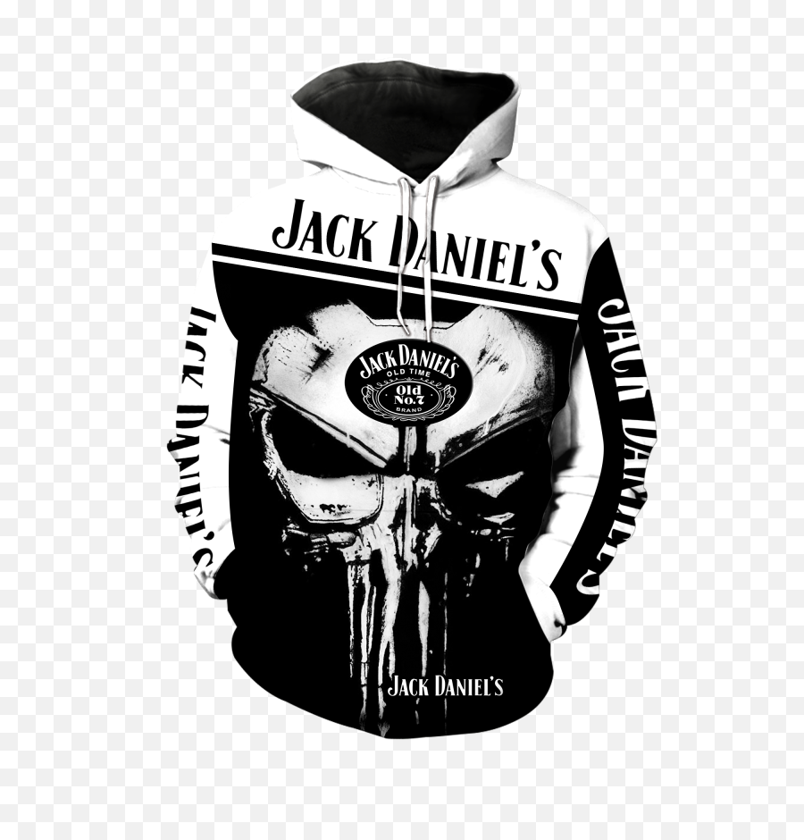 Official - Jackdanielspulloverhoodiescustom3dpunisherskull U0026 Oldno7brand Streettrenzscom Under Armour Punisher Hoodie Png,Punisher Png