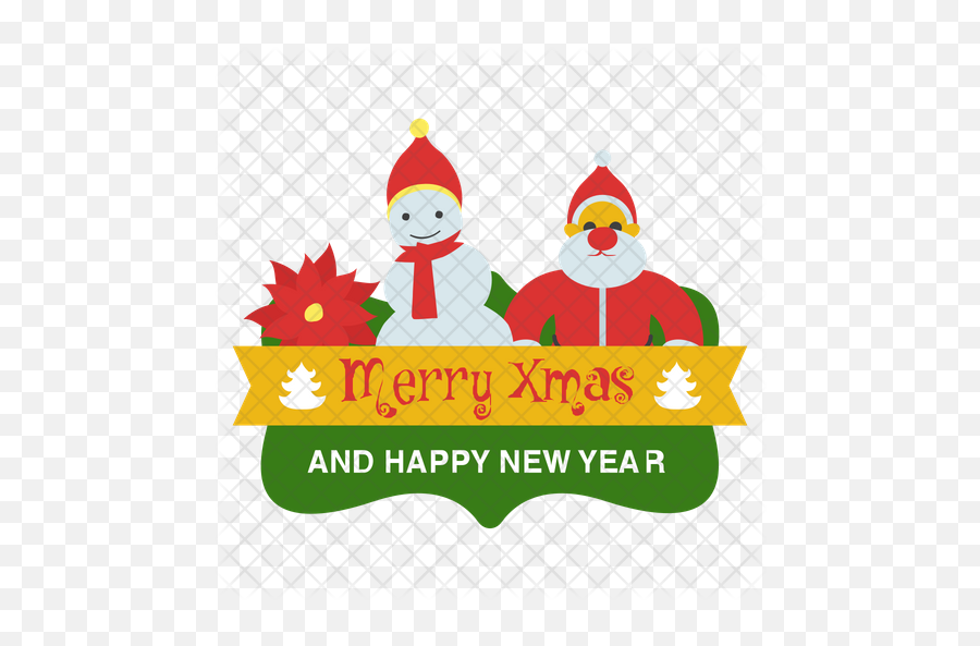 Merry Christmas Icon - Illustration Png,Merry Christmas And Happy New Year Png