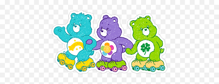 Sticker Bears Skate Stickers - Care Bears Png,Care Bear Png