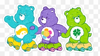 Sticker Bears Skate Stickers - Care Bears Png,Care Bear Png