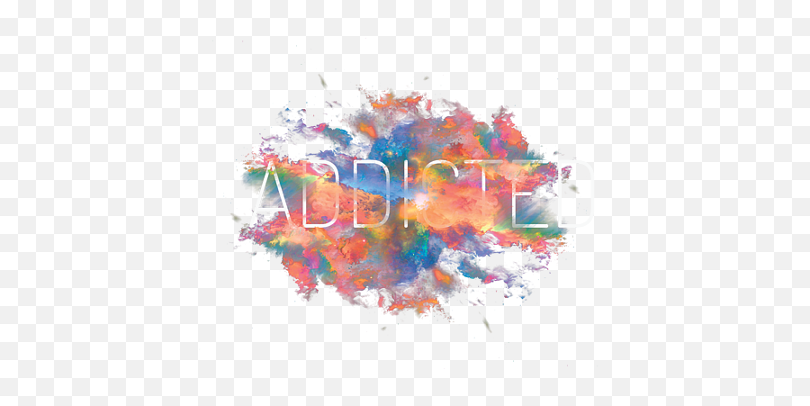 Addicted Colorful Smoke Particles Tank Top - Dot Png,Colorful Smoke Png