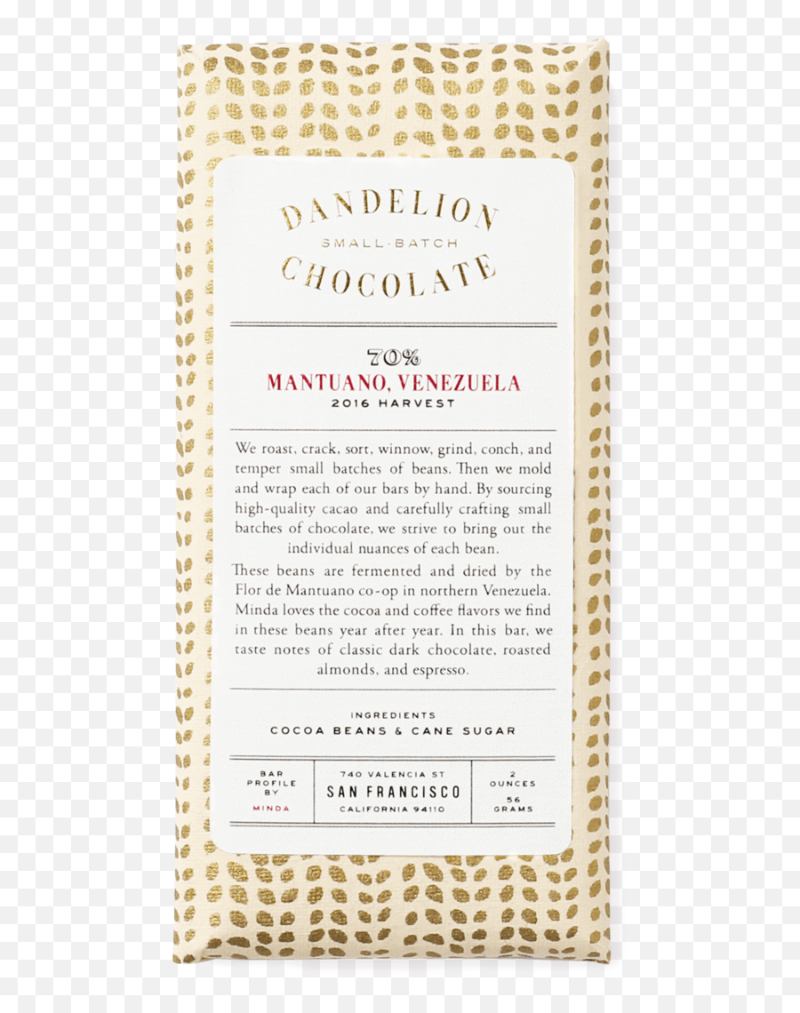 Mantuano Venezuela 70 2016 Harvest Single - Origin Chocolate Bar Blacha Perforowana Nierdzewna Castorama Png,Venezuela Png