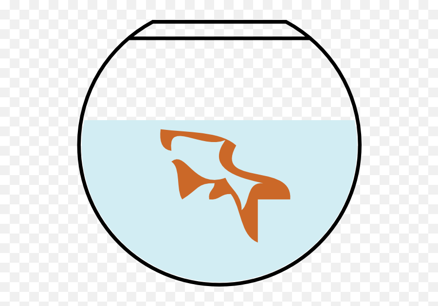 Fish Bowl Clipart Black And White Free 4 - Clipartix Fish Koi Bowl Vector Png,Fishbowl Png