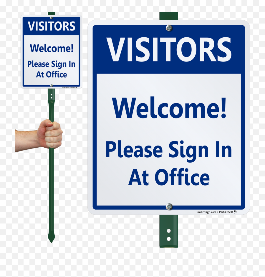 Visitors Please Sign In - Vertical Png,Welcome Sign Png