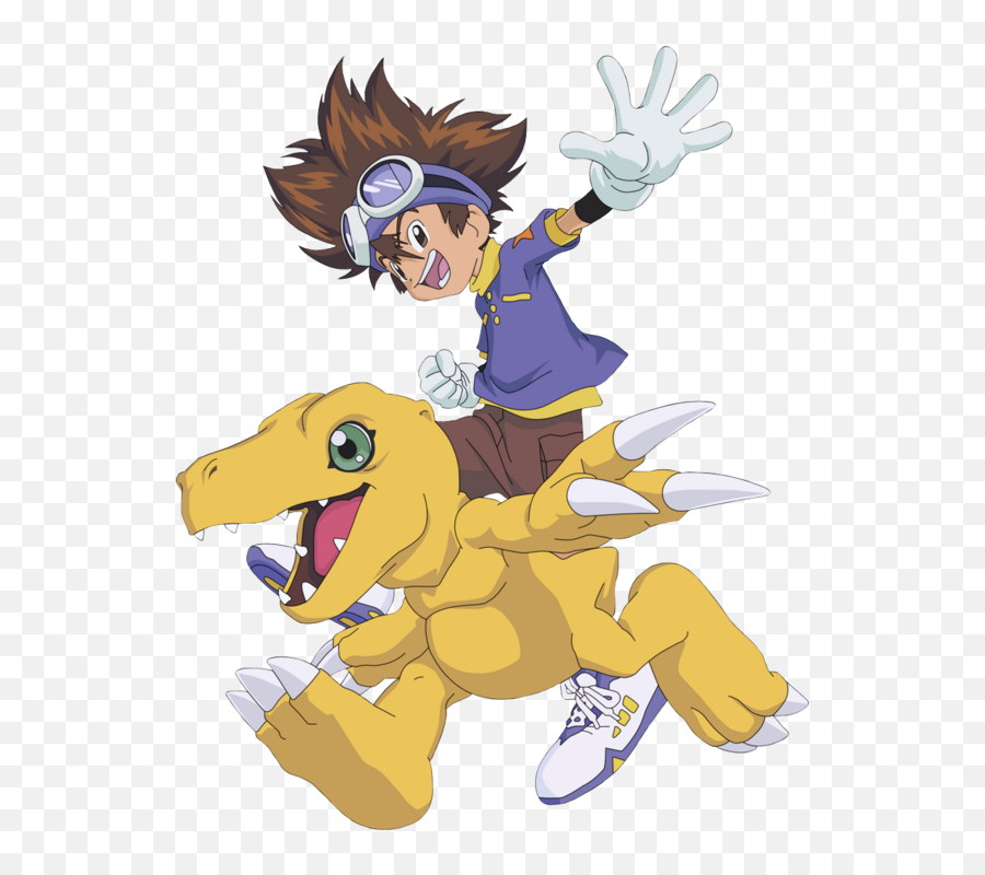 Tai Agumon - Digimon Tai E Agumon Png,Agumon Png