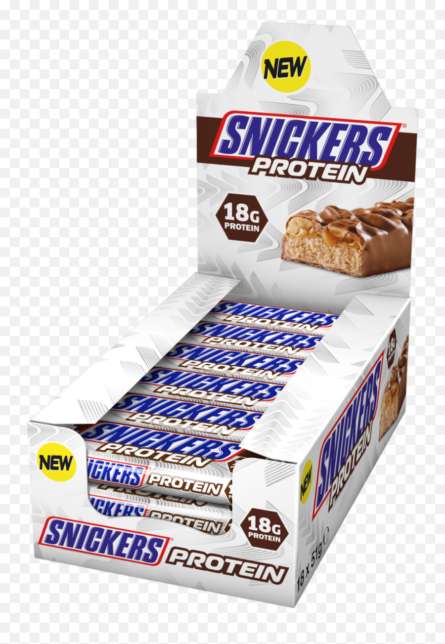 Snickers Protein Bar 51 G X 18 Bars Pack - Snickers Png,Snickers Transparent