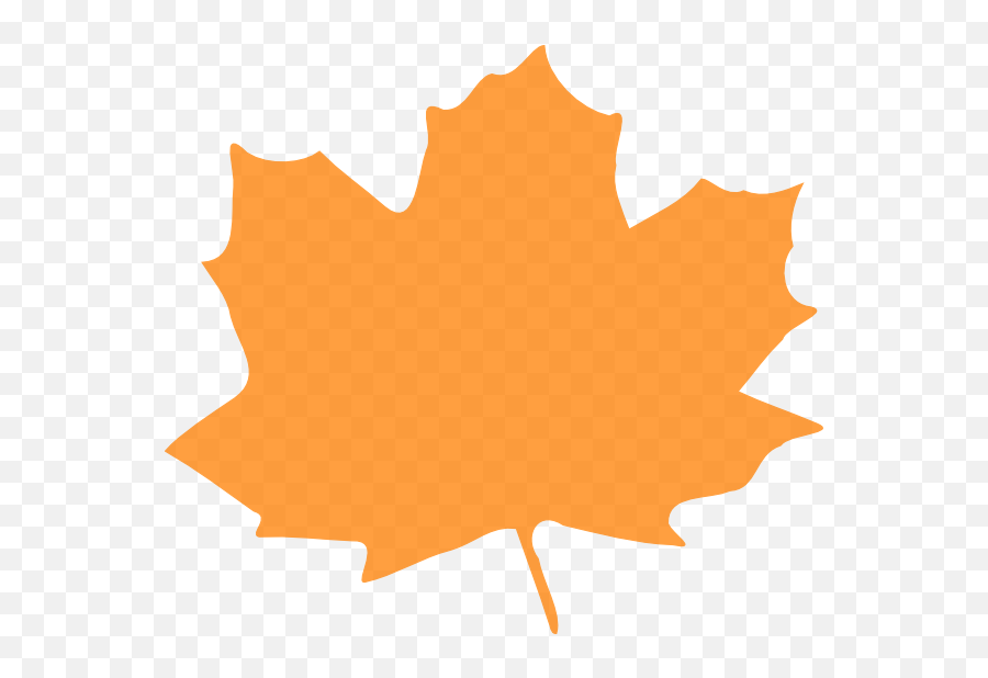 Orange Leaf Clip Art - Vector Clip Art Online Clipart Orange Maple Leaf Png,Maple Leaf Transparent