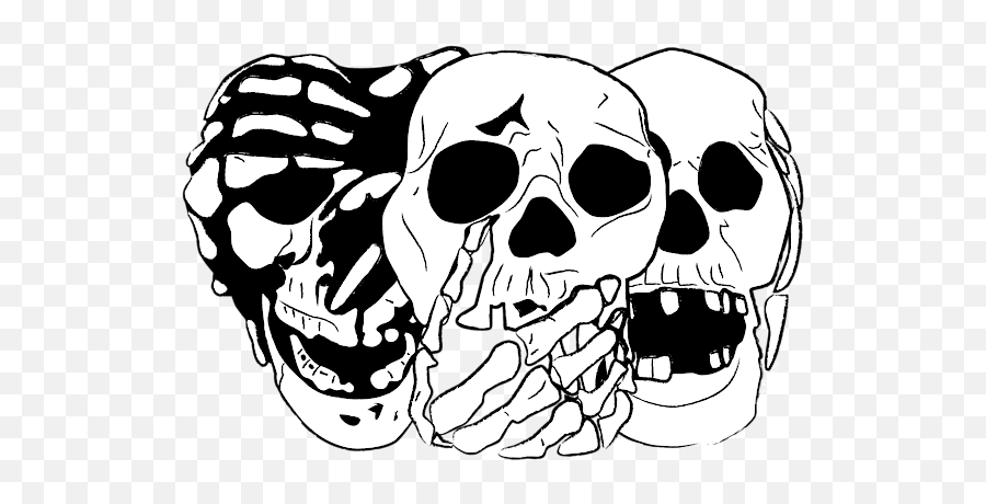 3 Skulls Carry - All Pouch 3 Skulls Png,Skull Transparent Png