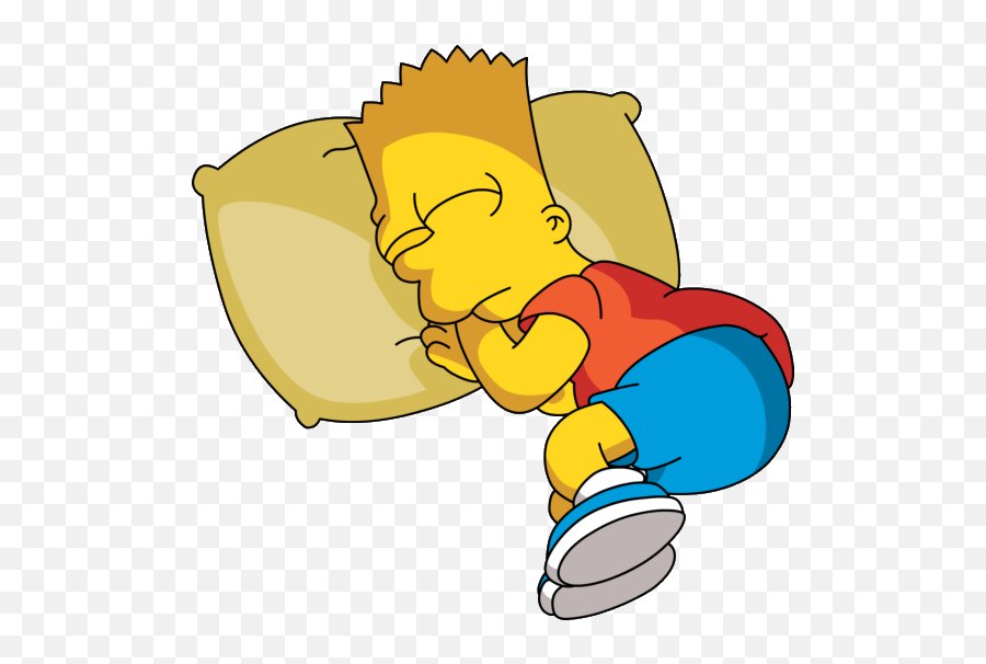 Bart Simpson Sleeping - Bart Simpson Sleeping Png,Bart Simpson Png