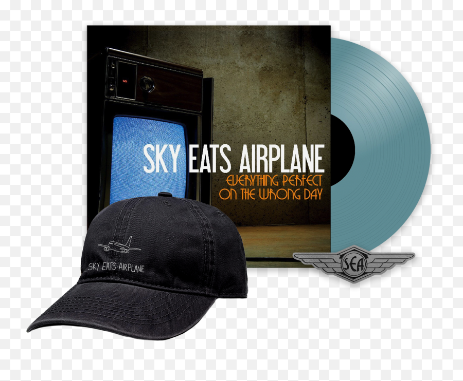 Sky Eats Airplane - Epotwd Translucent Blue Vinyl Hat Bundle Everything Perfect On The Wrong Png,Captain Hat Png