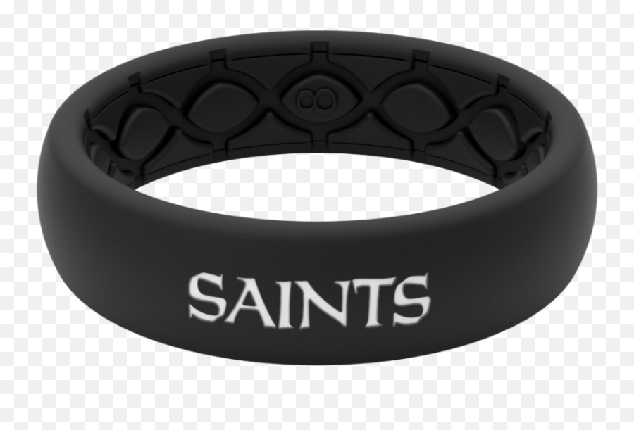 New Orleans Saints Silicone Wedding Ring Lifetime Warranty - Solid Png,New Orleans Saints Png
