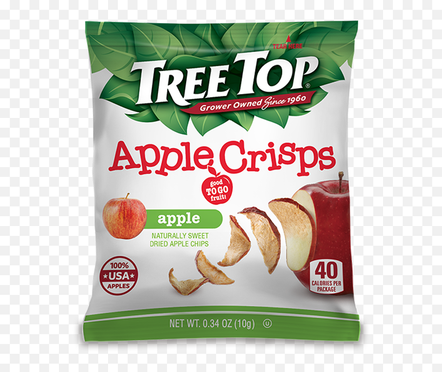 Dried Apple Crisps - Tree Top Dried Apple Crisps Png,Apple Slice Png