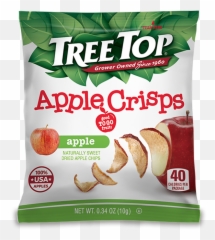 Dried Apple Crisps - Tree Top Dried Apple Crisps Png,Apple Slice Png