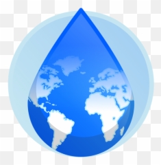 Earth Water Drop Icon - Bermuda Triangle On A World Map Png,Drop Icon Png