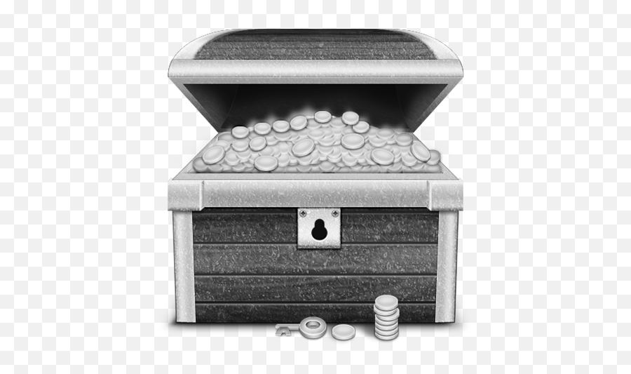 Grey Treasure Icon - Treasure Icon Softiconscom Horizontal Png,Treasure Chest Icon Png