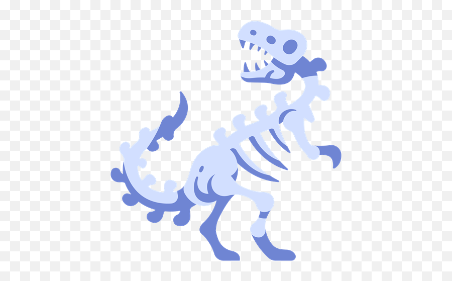 Flat Dinosaur Skeleton Dinosaurs Icons - Fictional Character Png,Dinosaur Icon Png