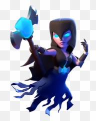 Download Blue Golem Electric Clash Of Wallpaper Computer Hq - Night Witch Clash Of Clans Png,Clash Png