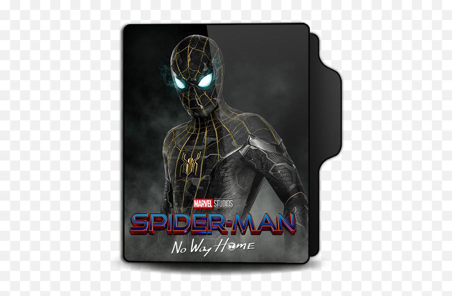 Spider Man No Way Home Folder Icon Black Suit By Wrrwenna - Spider Man Black And Gold Suit Png,Show Homepage Icon