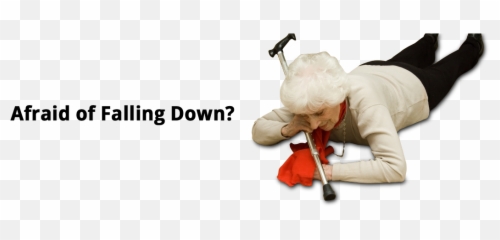 Old Lady Falling Png - Transparent