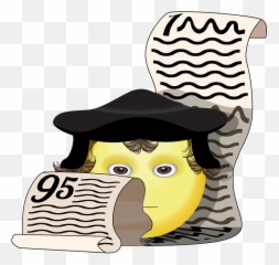 Free Photo Smiley Martin Luther Cartoon Drawing Emoticon - Protestant Caricature png