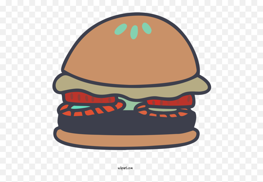 Food Icon Logo Cartoon For Fast - Fast Food Clipart Hamburger Bun Png,Eating Icon