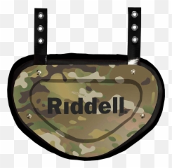 Camo Back Plate Plates Shoulder Pad Accessories - Riddell Backplate png