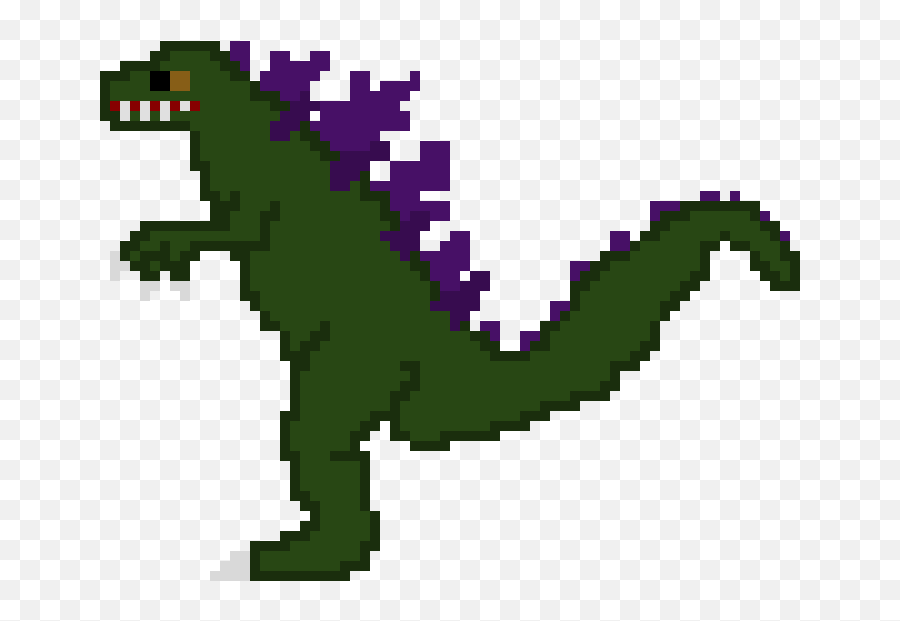Download Godzilla - Godzilla Pixel Art Maker Full Size Png Pixel Art Of Godzilla,Godzilla Transparent