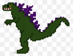 Download Godzilla - Godzilla Pixel Art Maker Full Size Png Pixel Art Of Godzilla,Godzilla Transparent