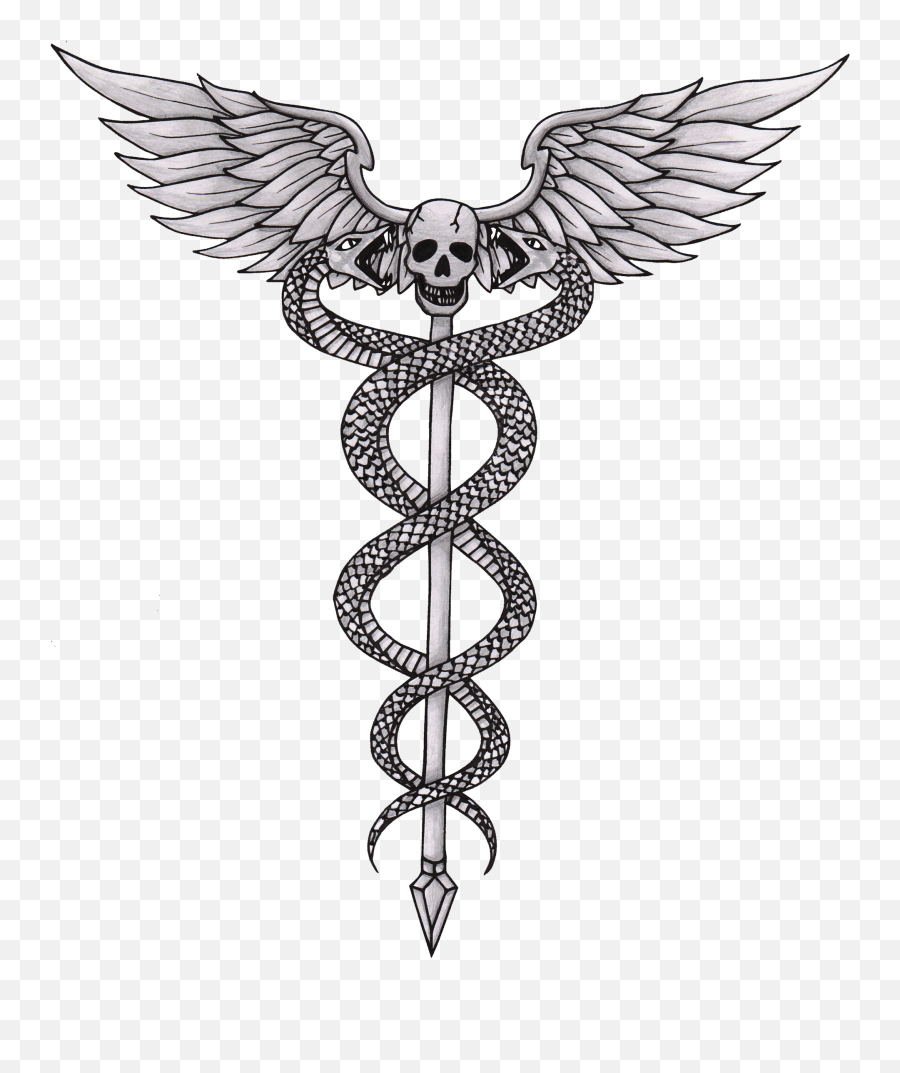 Caduceus Sketch - Wisata Religi Bukit Tangkeban Png,Caduceus Transparent Background