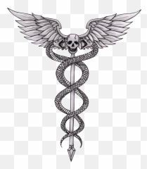Caduceus Sketch - Wisata Religi Bukit Tangkeban Png,Caduceus Transparent Background