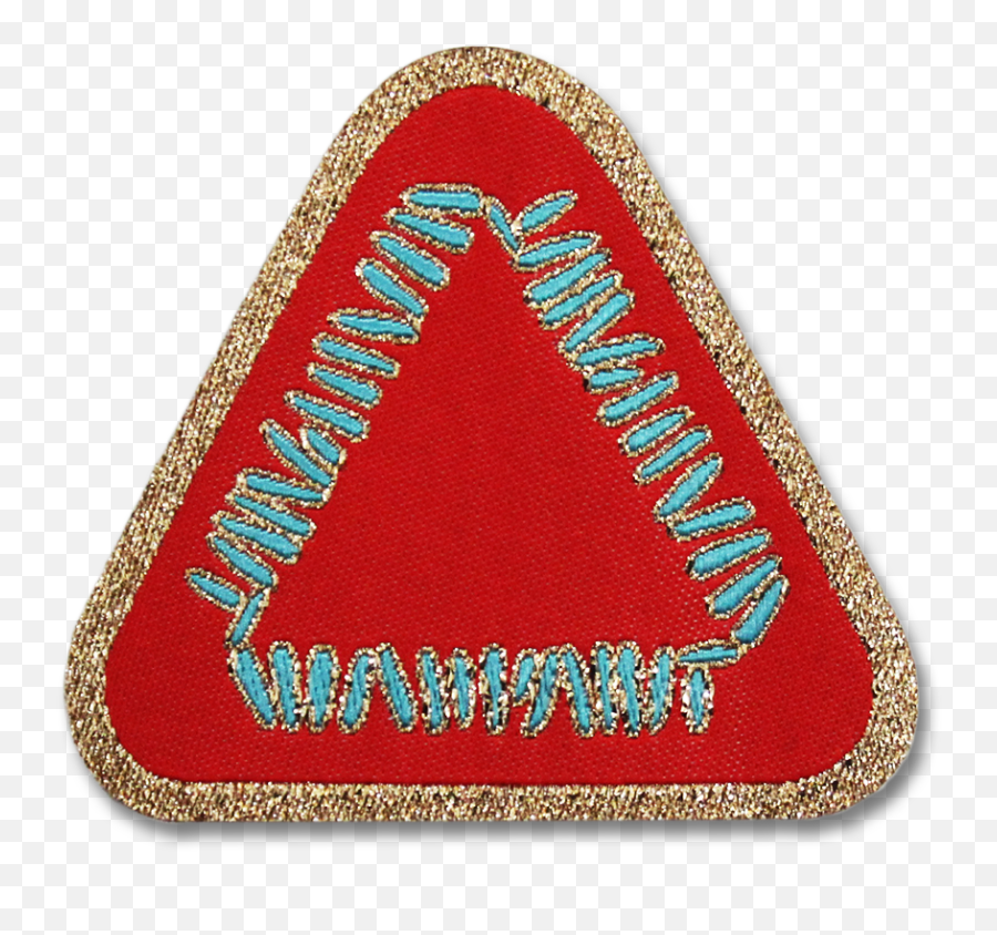 Official Warpaint Triangle Logo Woven Patch - Emblem Png,Red Triangle Png