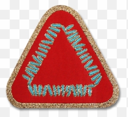 Official Warpaint Triangle Logo Woven Patch - Emblem Png,Red Triangle Png