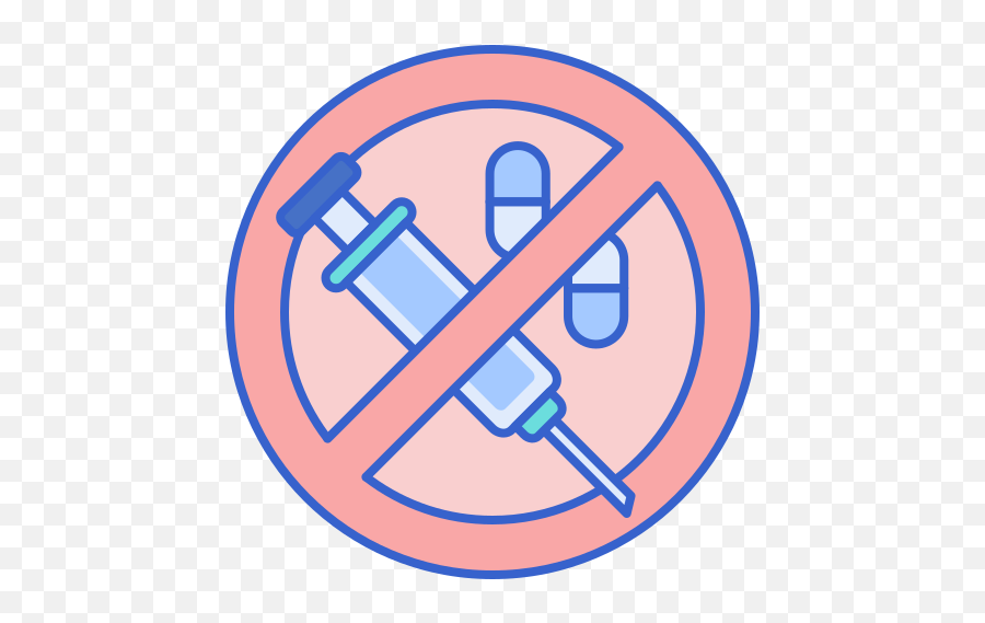 Sem Drogas Ícones Em Vetor Livre Criados Por Flat Icons - Dibujos De Señal De Prohibición Png,Insulin Icon