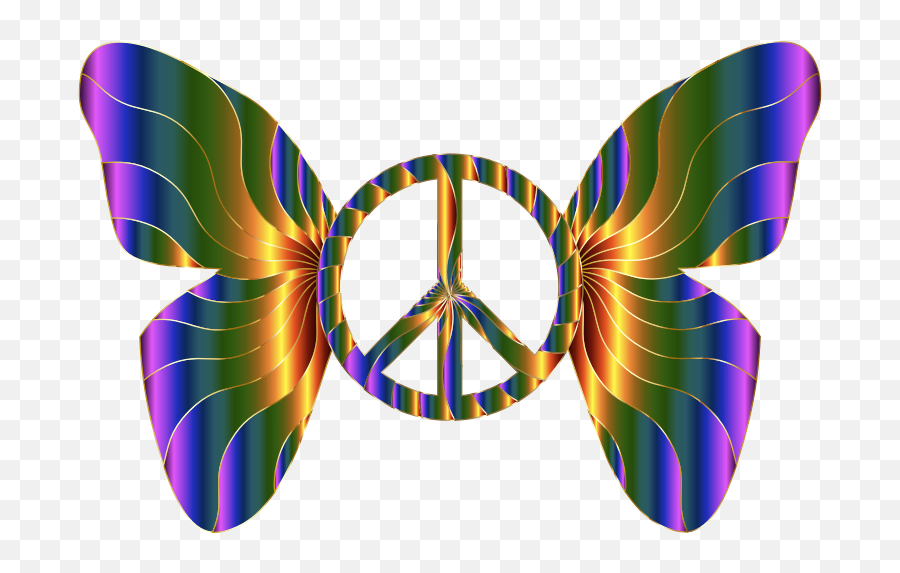 Groovy Peace Sign Butterfly 11 - Openclipart Mental Health Tips For Teens Png,Groovy Icon