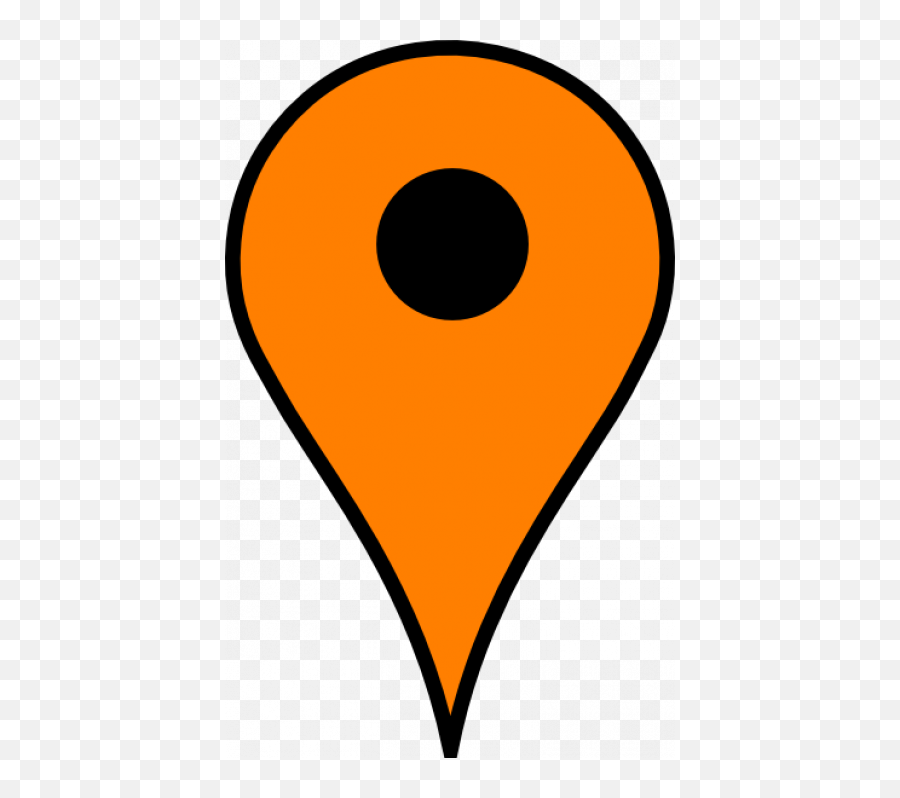 Library Of Google Maps Marker Transparent Png Black And - Orange Google Map Pin,Transparent Google Logo Png