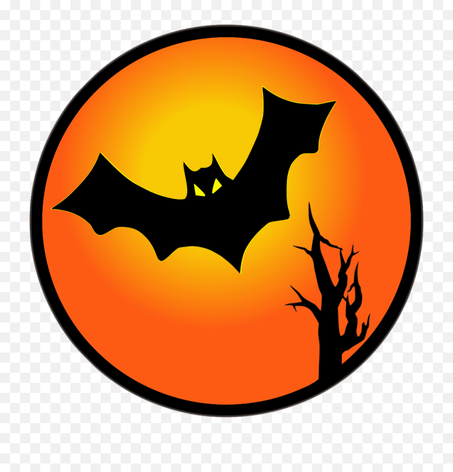 Bat Sunset Halloween Png Transparent - Halloween Bat Clipart,Halloween Bat Png