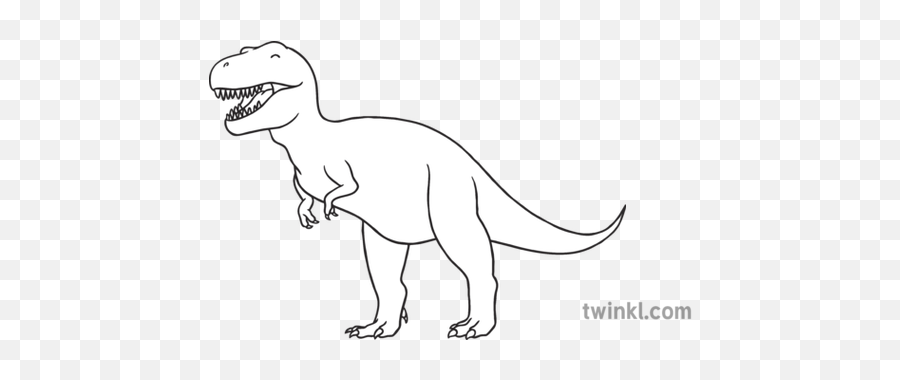 Tyrannosaurus Rex Black And White 2 Illustration - Twinkl Dragon Egg Black And White Png,Tyrannosaurus Rex Png