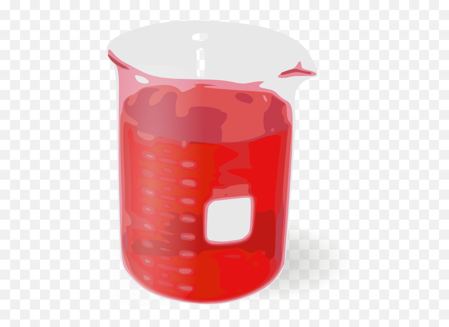 Red Beaker Clip Art - Vector Clip Art Online Red Water In A Beaker Png,Beaker Png