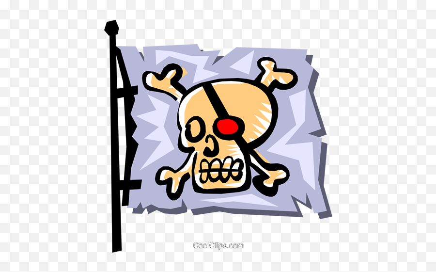 Pirate Flag Royalty Free Vector Clip Art Illustration - Pirate Png,Pirate Flag Png