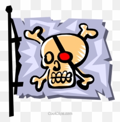 Pirate Flag Royalty Free Vector Clip Art Illustration - Pirate Png,Pirate Flag Png