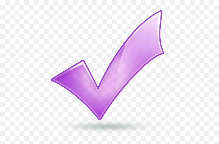 Checkmark Clipart Purple Transparent Free - Purple Check Mark With Transparent Background Png,Checkmark Png Transparent