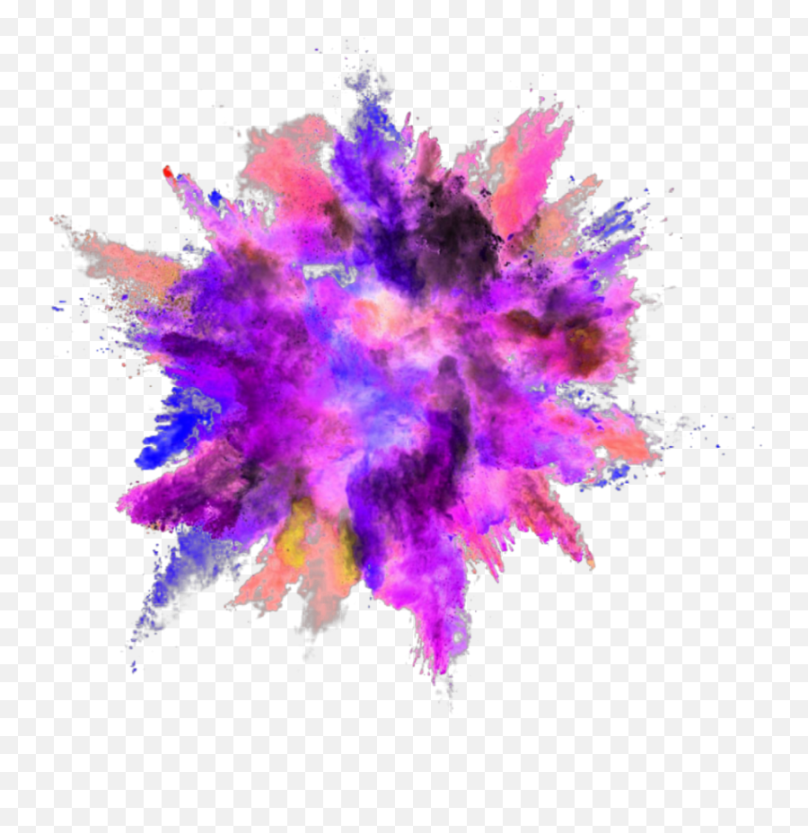 Download Hd Explosion Color Powder Dust - Color Powder Powder Explosion Png Transparent,Explosion Png Transparent